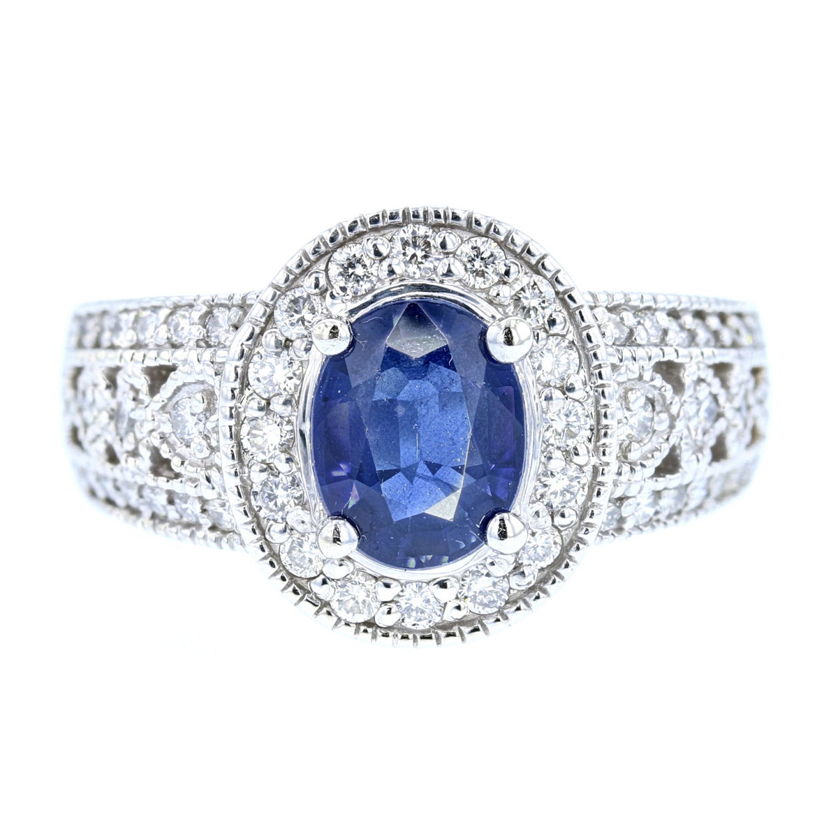 Sapphire Diamond Ring.