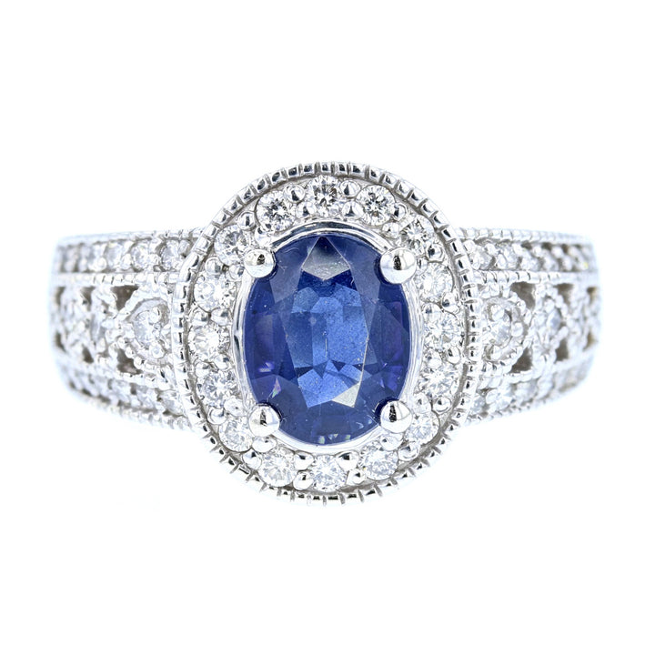Sapphire Diamond Ring.