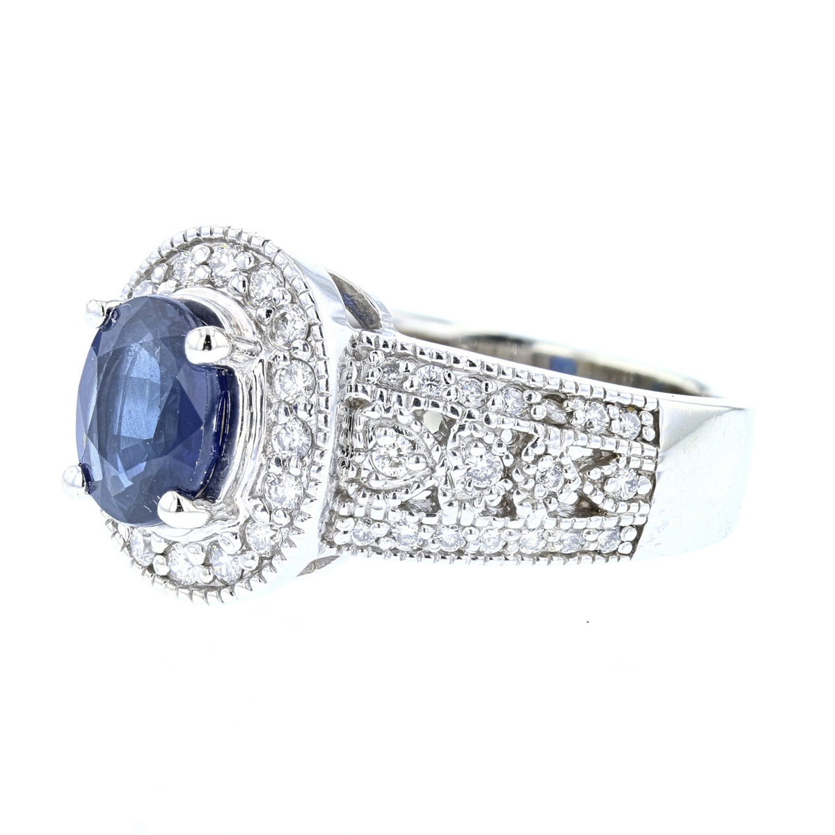 Sapphire Diamond Ring.