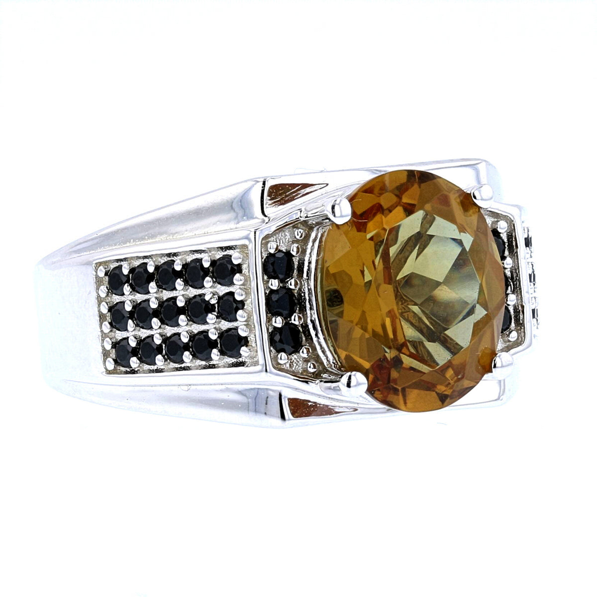 VooDooStone Men's Sterling Silver Oval Ring