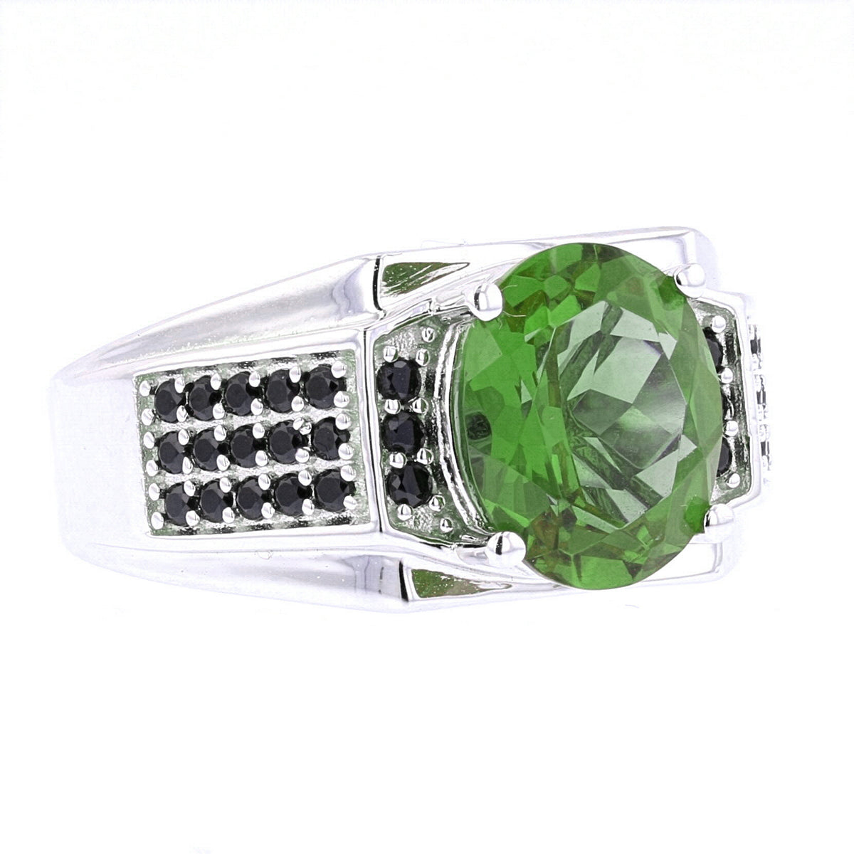 VooDooStone Men's Sterling Silver Oval Ring