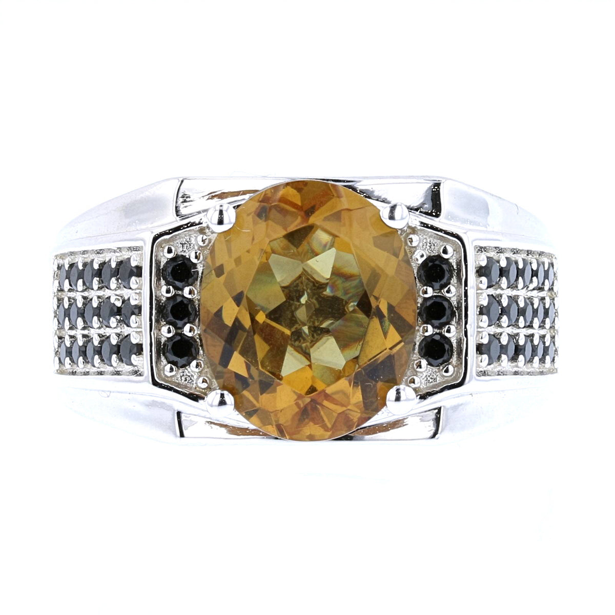 VooDooStone Men's Sterling Silver Oval Ring