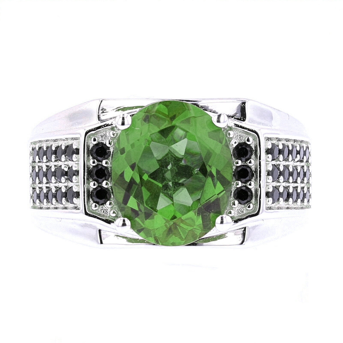 VooDooStone Men's Sterling Silver Oval Ring