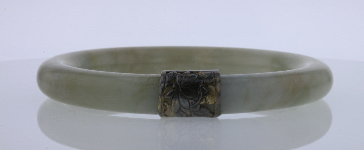 Antique Jadeite Jade Bangle - David's Antiques & Jewelry