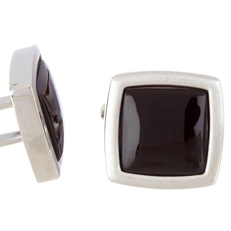 Soft Square Onyx Cufflinks