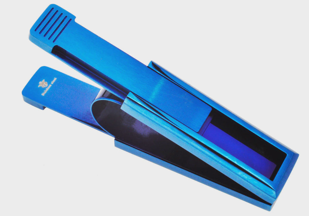 Men's Blue Stainless Steel Money Clamp