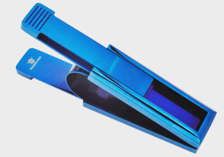 Men's Blue Stainless Steel Money Clamp