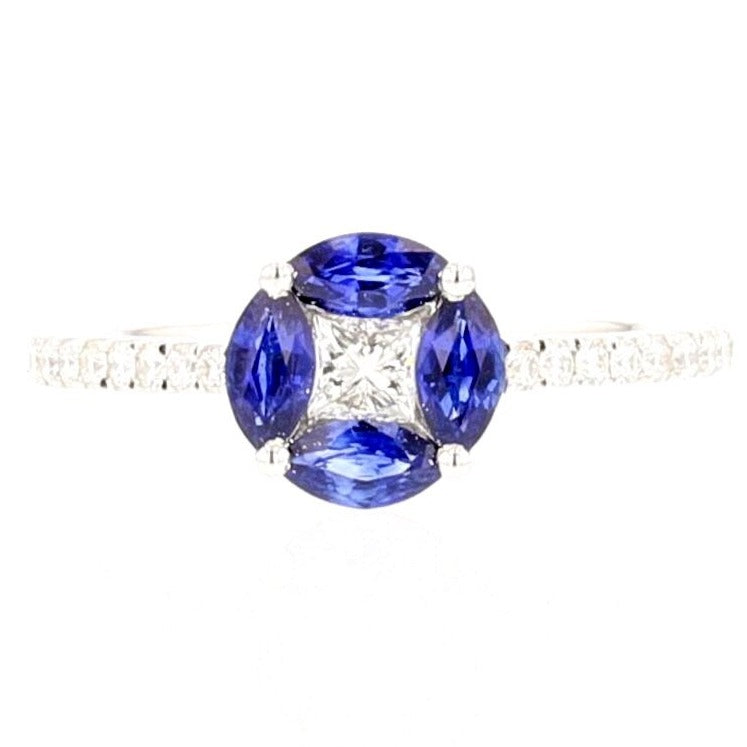Vintage Sapphire and Diamond Ring