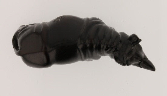 Regal Rhinoceros Dark Wood Netsuke