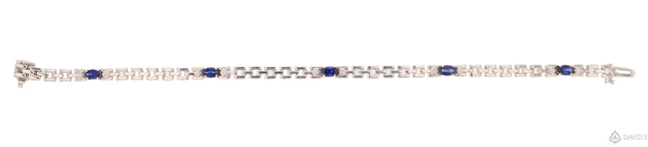 Sapphire and Diamond Gold Bracelet