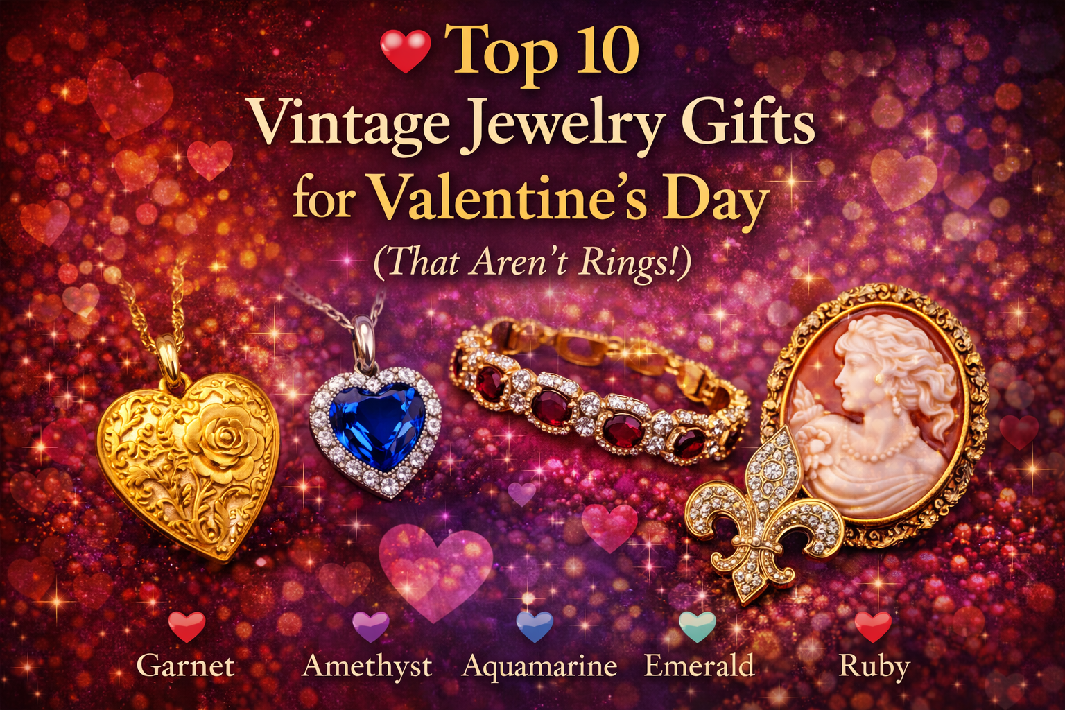 💘 Top 10 Vintage Jewelry Gifts for Valentine’s Day (That Aren’t Rings!)