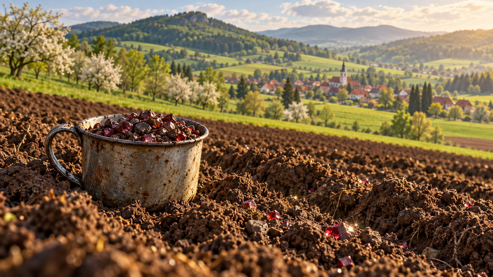 🌾 Drops of Fire in the Fields: The Story of Bohemian Garnets