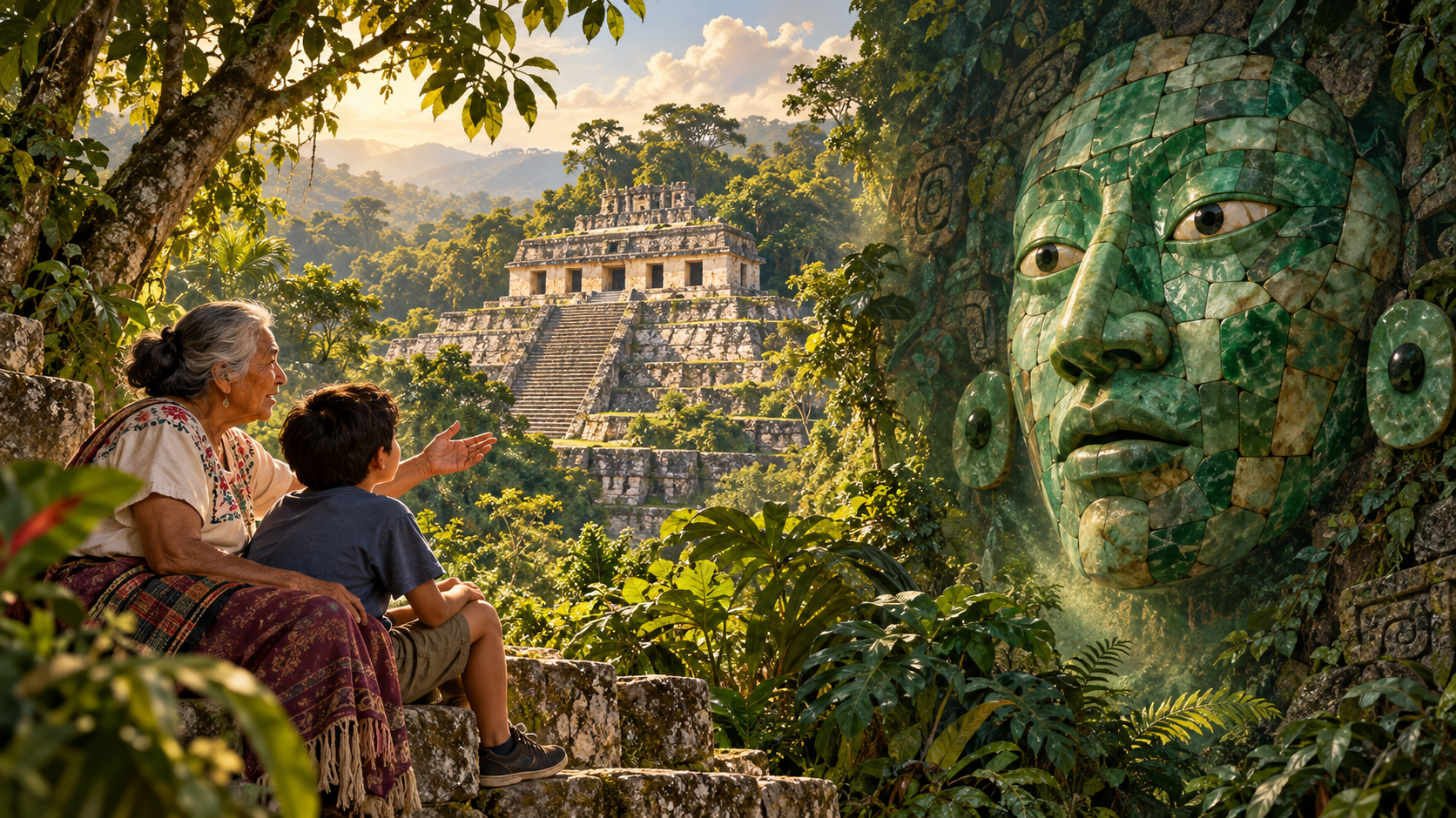 🌿 The King With the Jade Face: The Secret of Palenque
