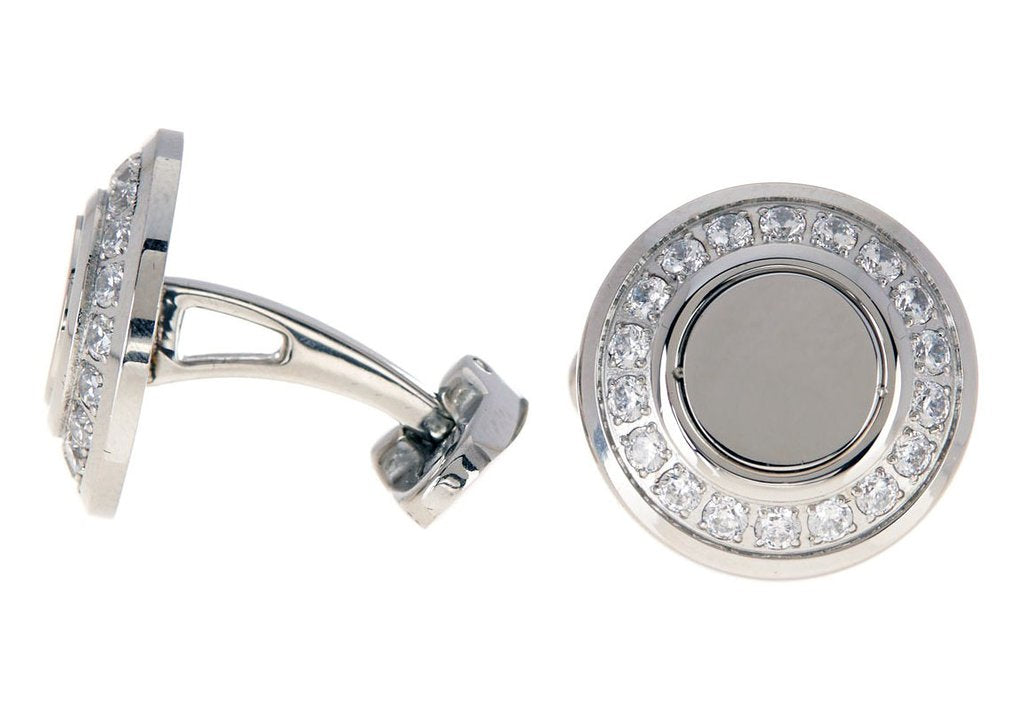 Round Halo Cufflinks