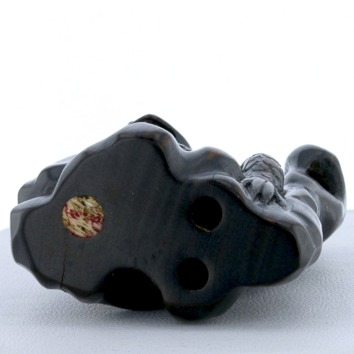 Vintage Ironwood Netsuke: Monkey by the Sea