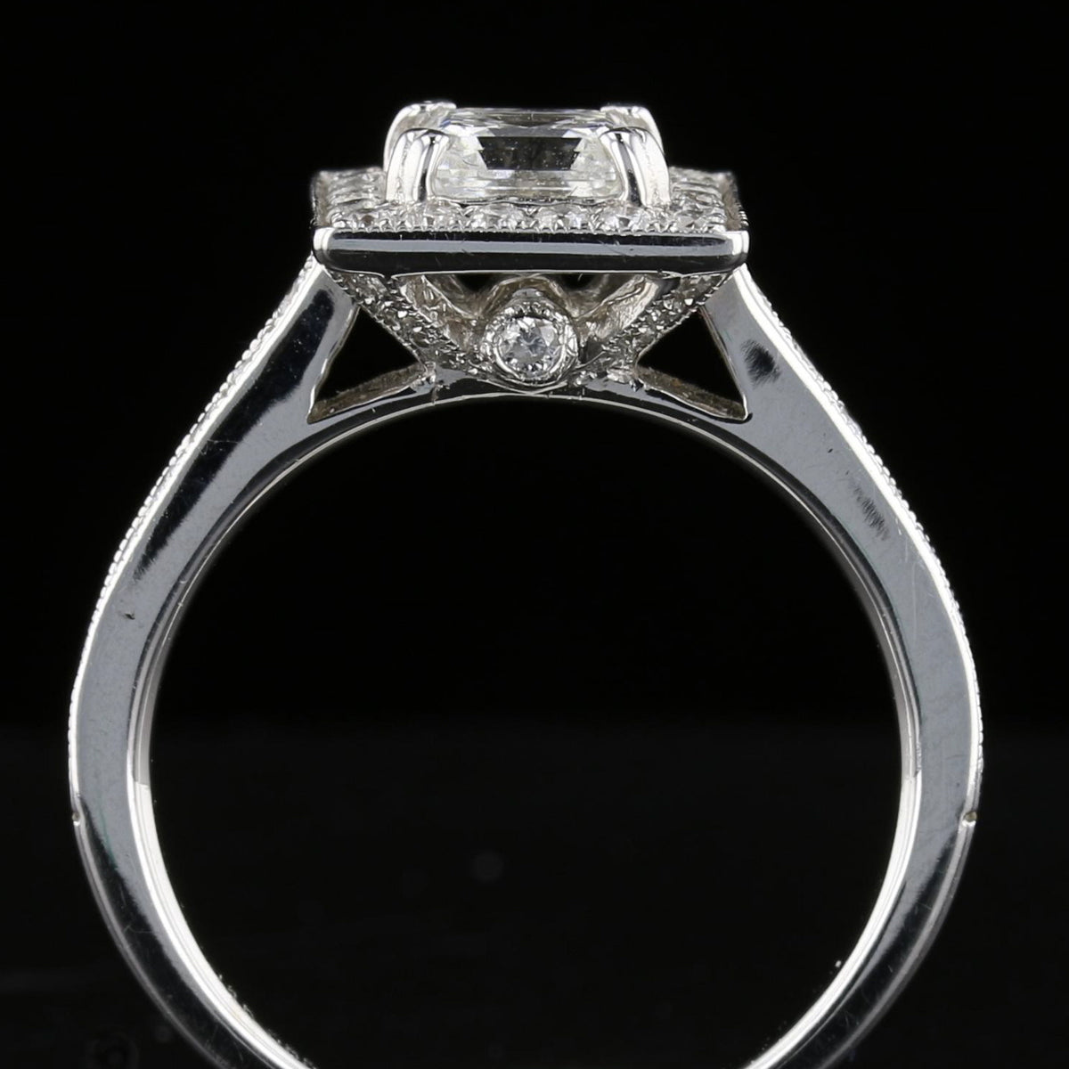 Square Diamond Engagement Ring