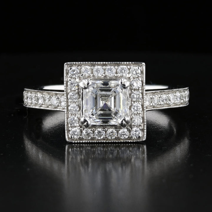 Square Diamond Engagement Ring