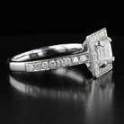 Square Diamond Engagement Ring - David's Antiques & Jewelry