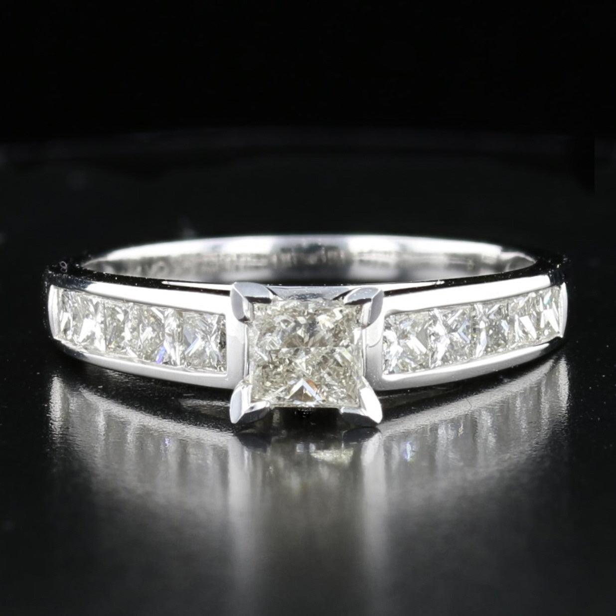 Diamond Ring White Gold - David's Antiques & Jewelry
