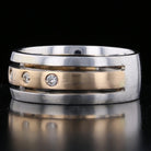 Rose n White Diamond Band - David's Antiques & Jewelry