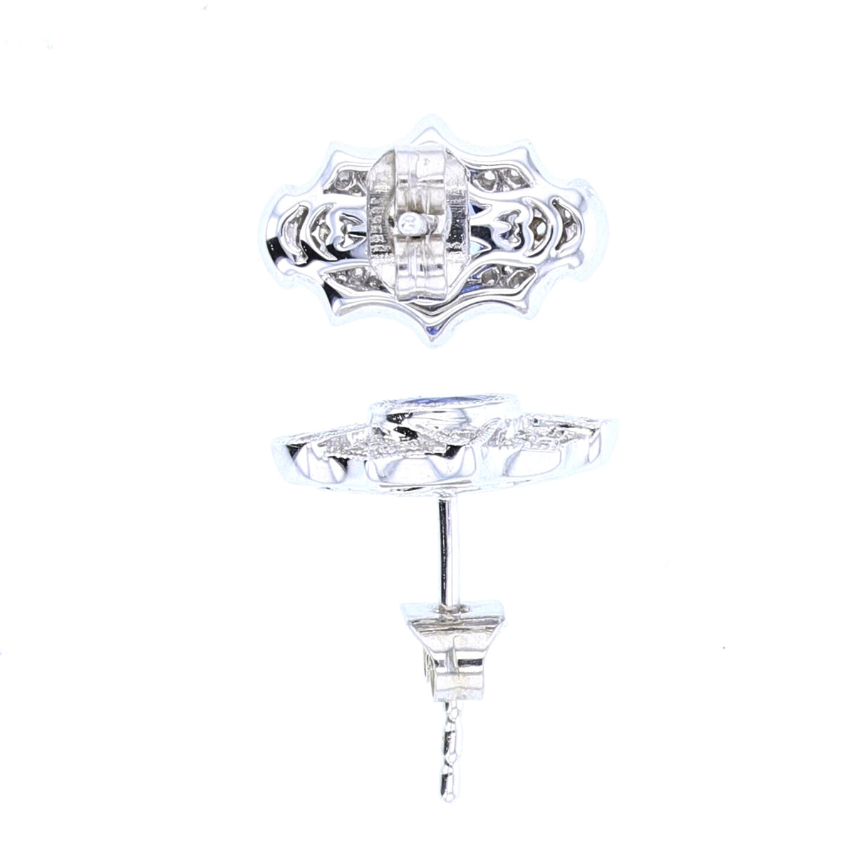 Sapphire Diamond Studs