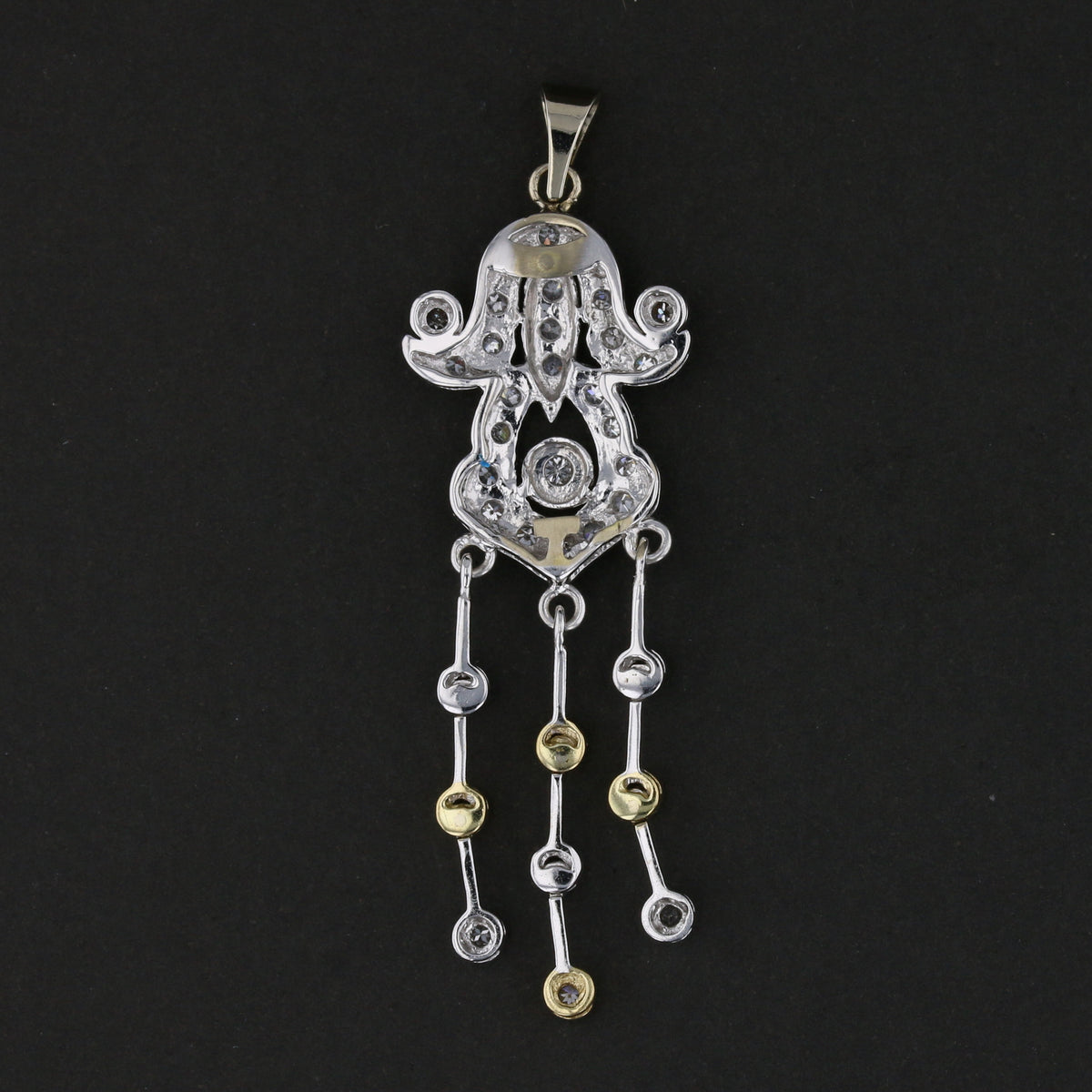 Elegant White Gold Diamond Pendant