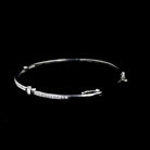 Platinum Diamond Cuff Bracelet - David's Antiques & Jewelry