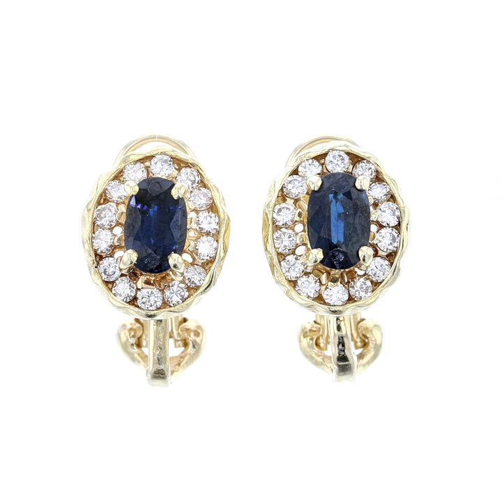 Sapphire, Diamond Gold Earrings   889918