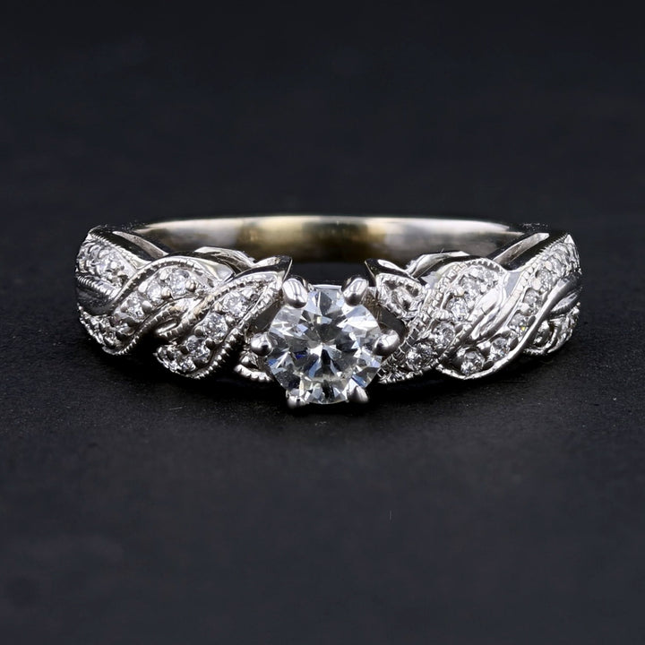 Diamond White Gold Ring   890415