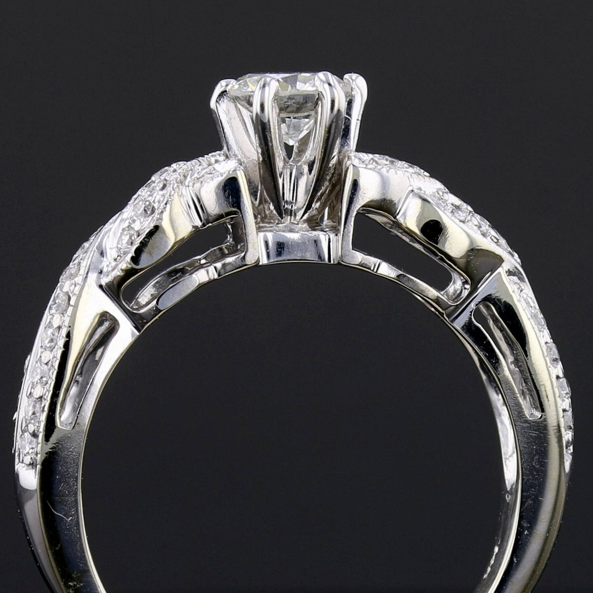 Diamond White Gold Ring   890415