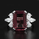 VooDooStone Emerald Cut Sterling Silver Ring with Side CZ - David's Antiques & Jewelry