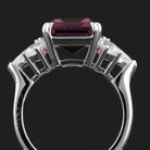 VooDooStone Emerald Cut Sterling Silver Ring with Side CZ - David's Antiques & Jewelry