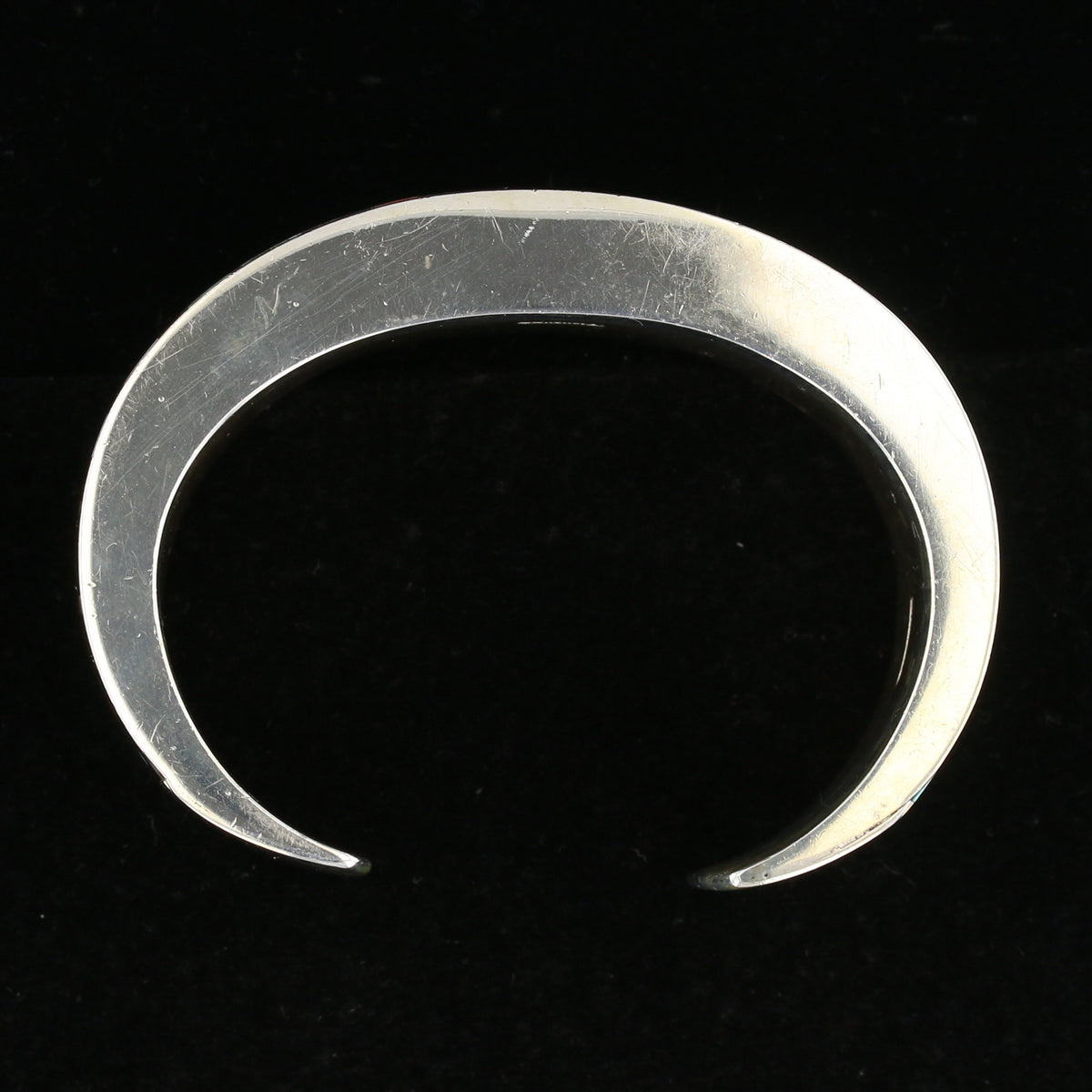 Vintage Micro Inlay Native American Silver Cuff