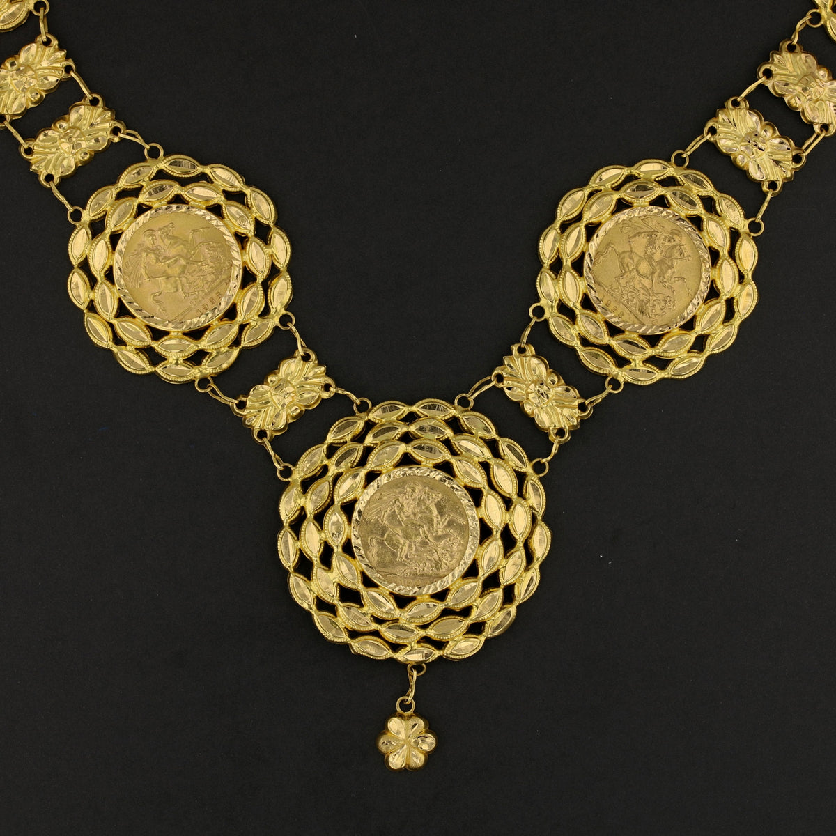22K Gold Coins Necklace   890745