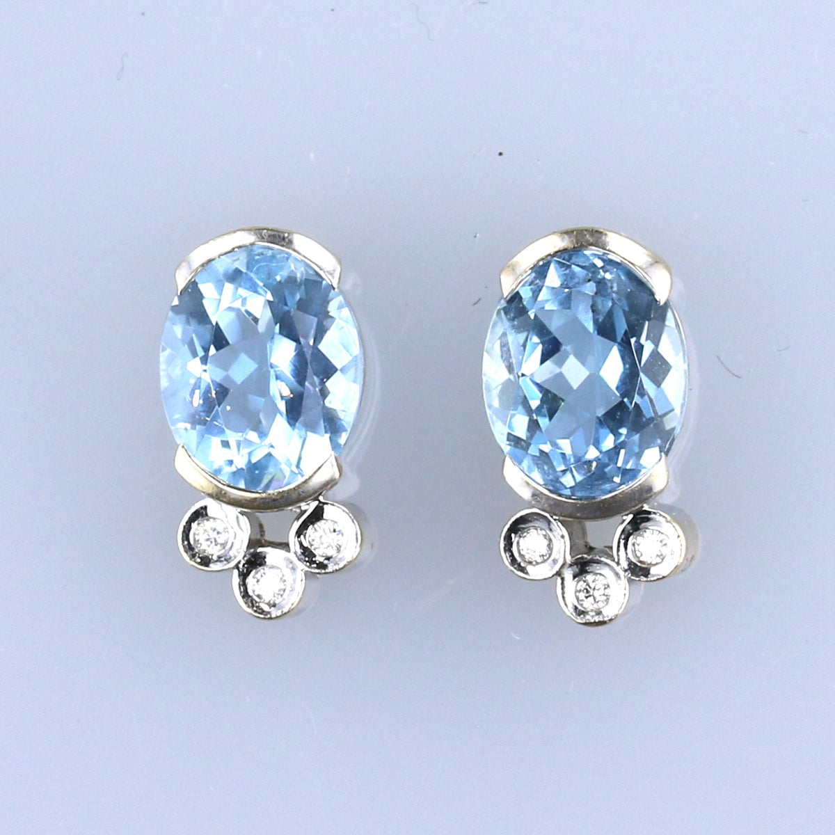 Aquamarine Stud Earrings