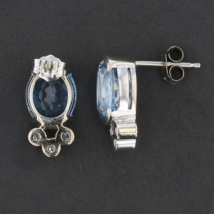 Aquamarine Stud Earrings