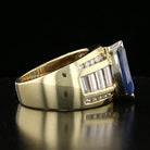 Marquise Sapphire & Diamond Ring - David's Antiques & Jewelry