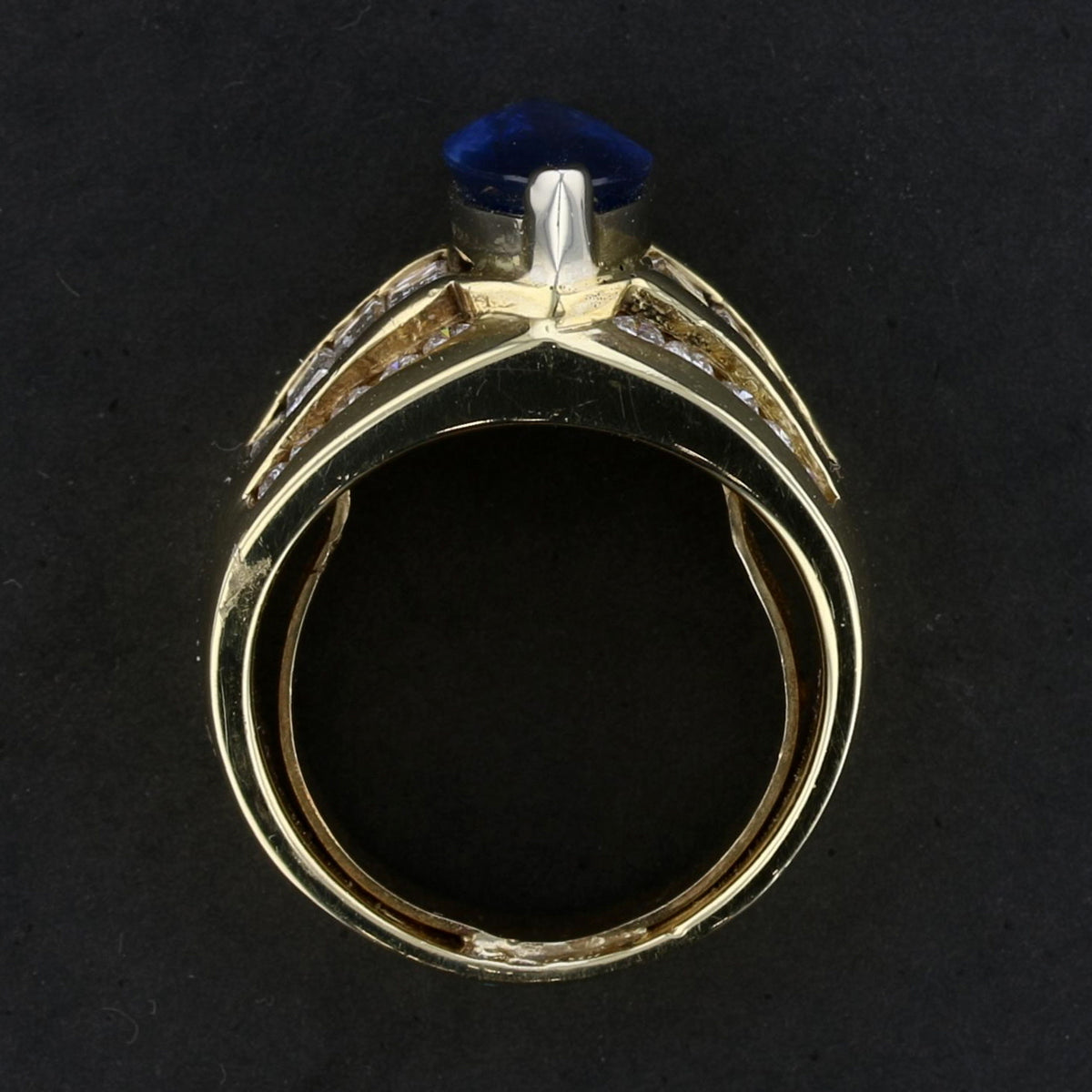 Marquise Sapphire & Diamond Ring