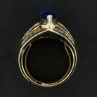 Marquise Sapphire & Diamond Ring - David's Antiques & Jewelry