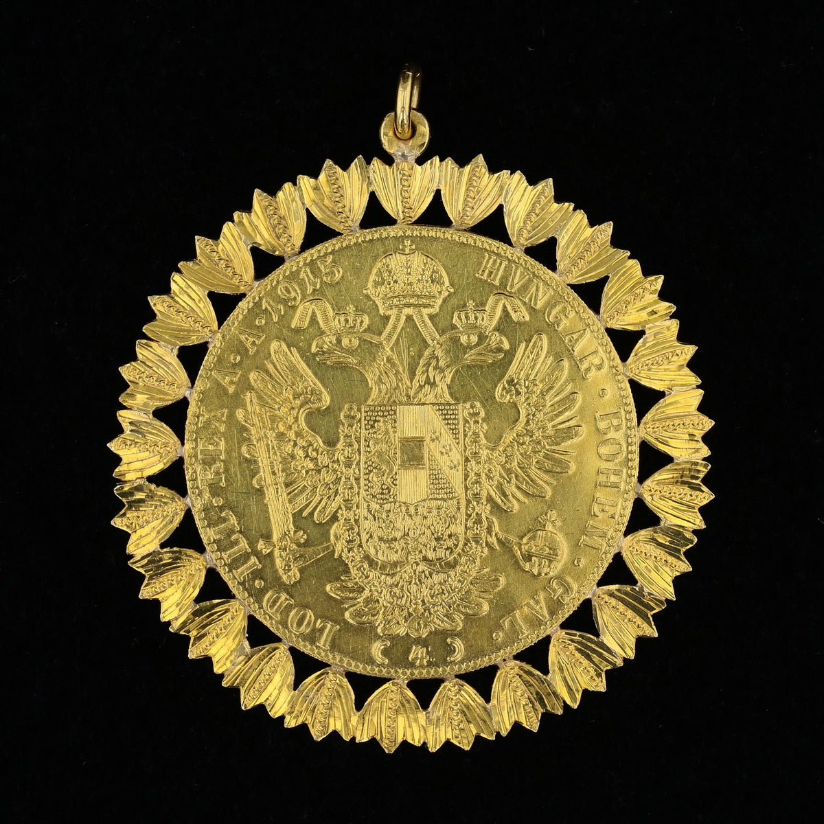 22K Austrian Ducat Coin Pendant   891631