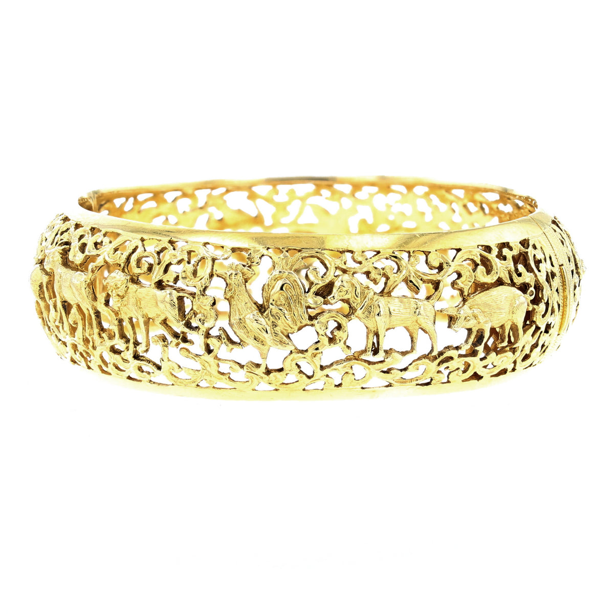 21K Gold Zodiac Bangle   892262