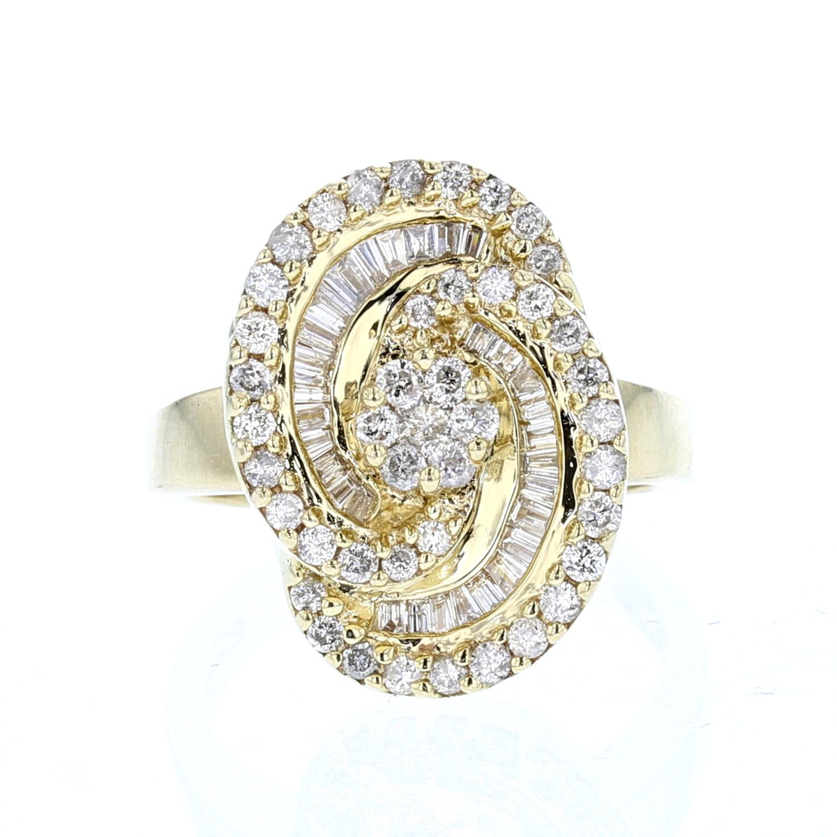 Diamond Swirl Vintage Ring