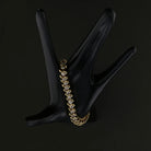 Vintage 14K Yellow Gold 7" Diamond Bracelet - David's Antiques & Jewelry