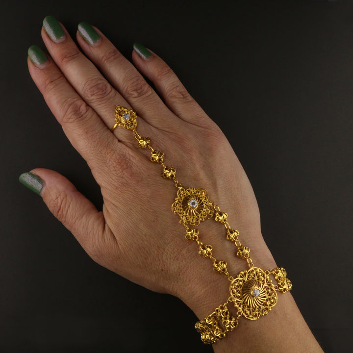 Slave Gold CZ Bracelet   892406