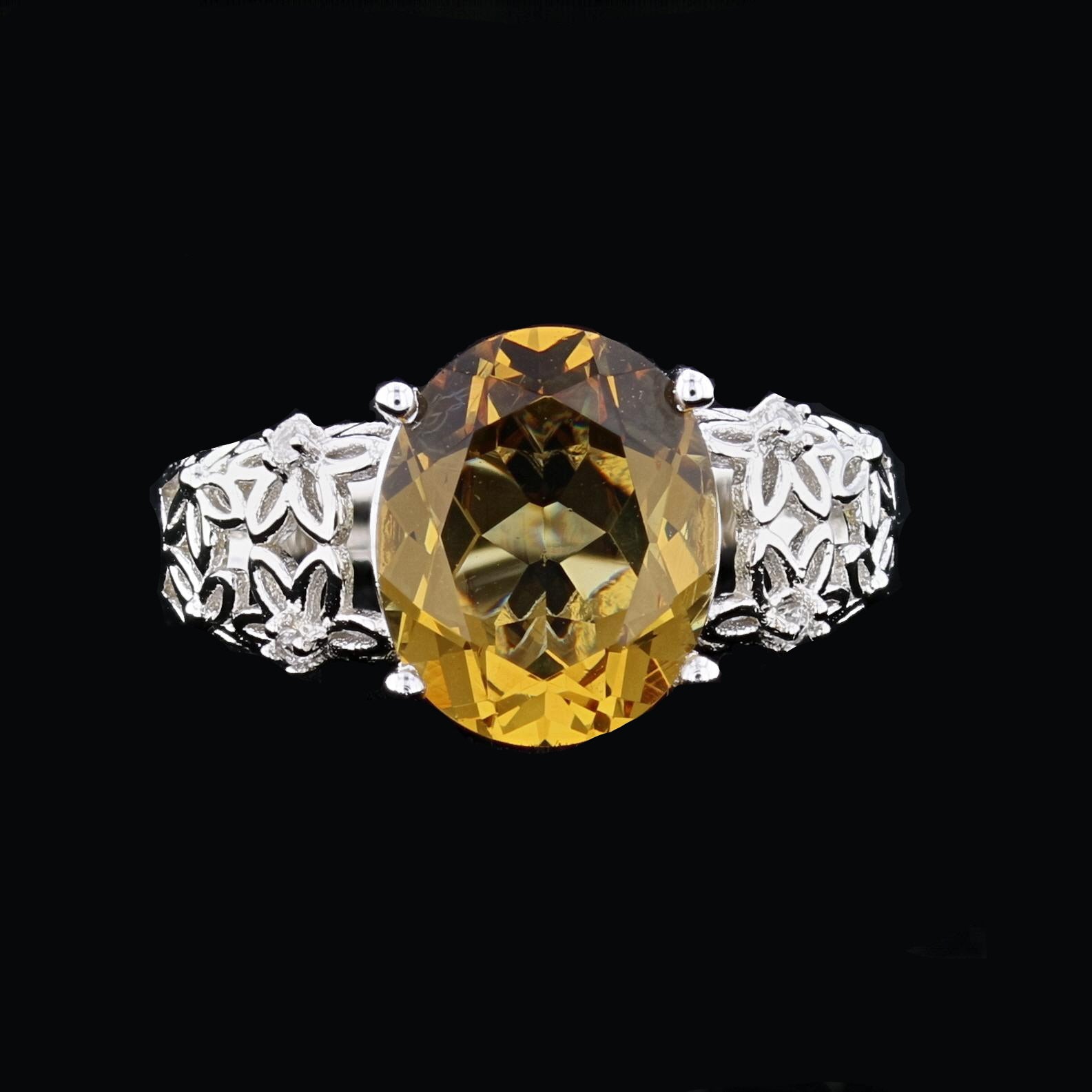 Floral VoodooStone Ring - David's Antiques & Jewelry