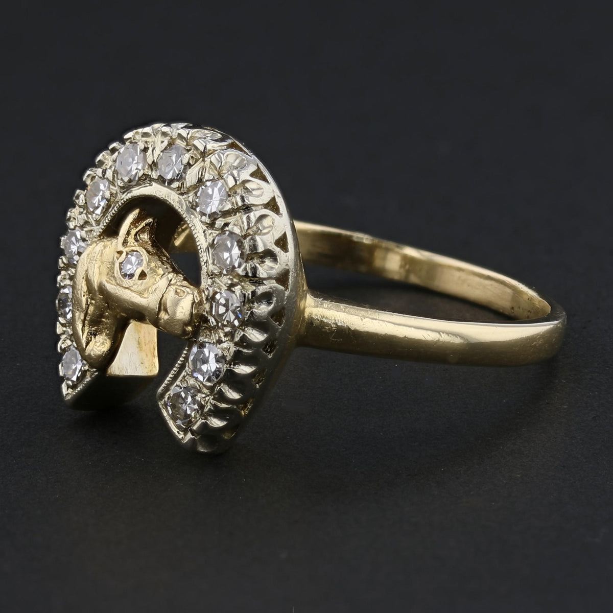 Horse Shoe Diamond Ring   892716