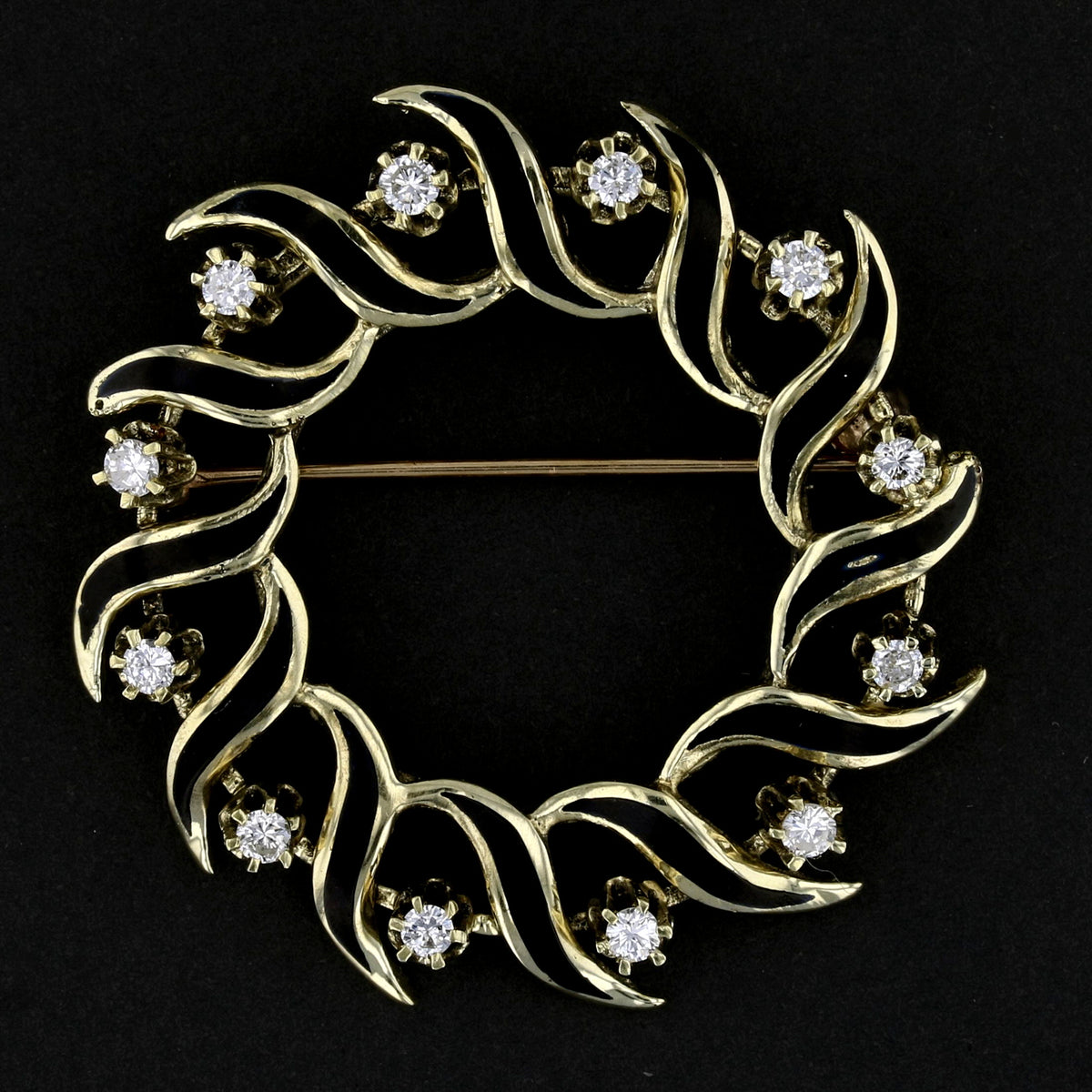 Vintage Diamond Wreath Pin and Pendant – 0.72ct Diamond