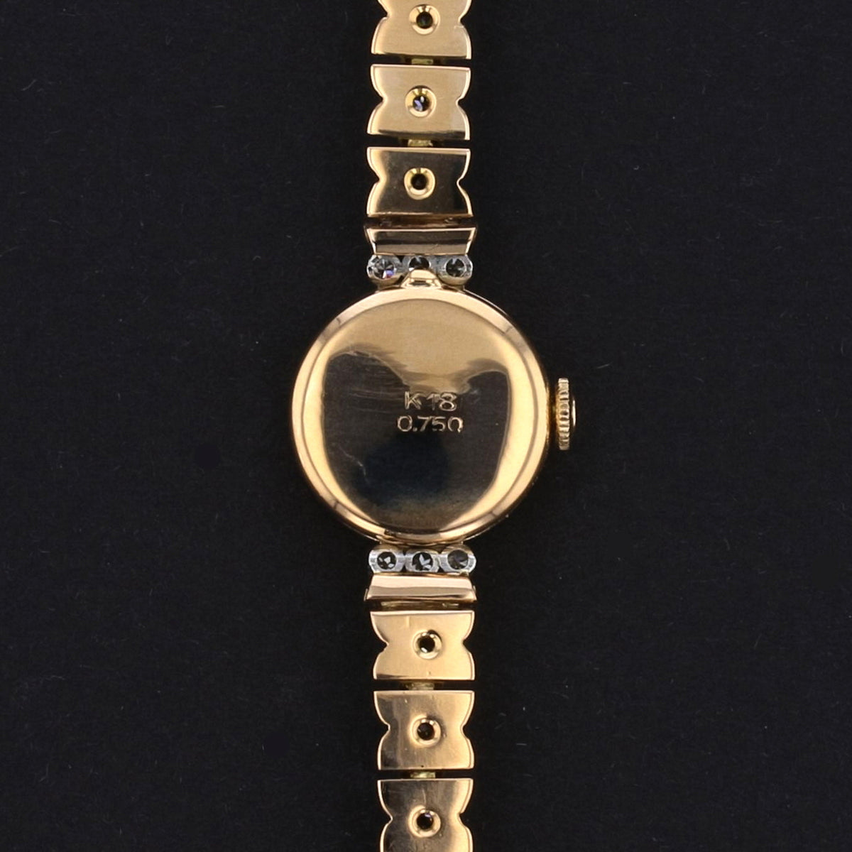 Vintage Cyma Diamond Watch - 18K Rose Gold