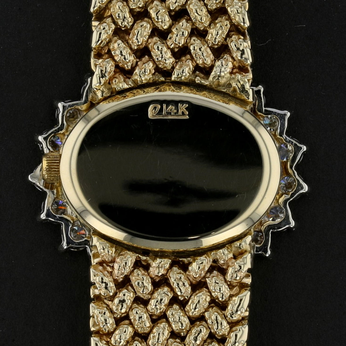 Vintage 14K Gold Mathey Tissot Diamond Watch