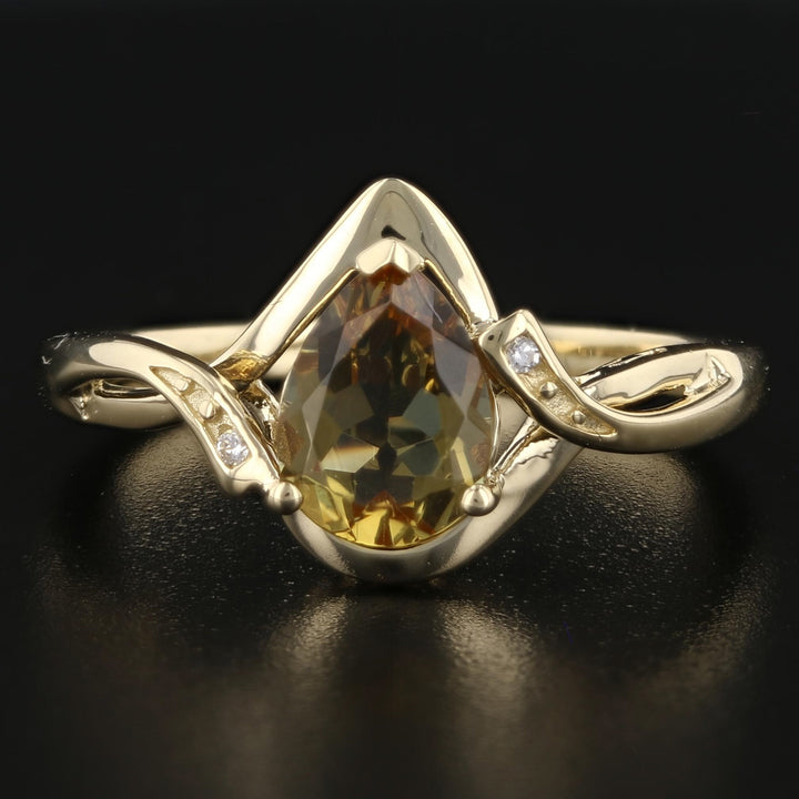 VooDooStone Ring Pear Shape S